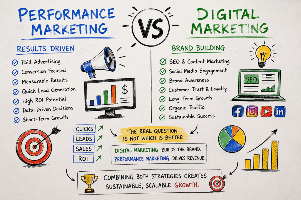 Performance Marketing vs Digital Marketing